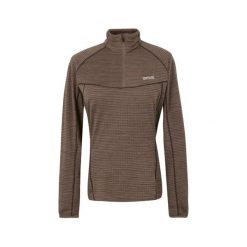 Damski top treningowy 1/4 z zamkiem błyskawicznym Regatta Yonder II. Brązowe bluzy sportowe damskie Regatta, bez wzorów, bez kaptura. Za 215.00 zł.