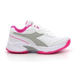 Buty dziewczęce tenisowe Diadora S.CHALLENGE 4 SL JR. Białe buty sportowe dziewczęce Diadora, bez wzorów, bez zapięcia, tenisowe. Za 170.00 zł.