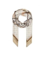 Guess Chusta AW5491 POL03 Beżowy. Brązowe czapki i kapelusze damskie Guess, z aplikacjami, z poliesteru. Za 219.99 zł.