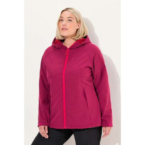 Damskie Kurtka softshell kaptur kieszenie na zamek regulowane zapięcie na rzep. Czerwone kurtki damskie Ulla Popken, plus size, bez wzorów, z materiału, bez kaptura. Za 479.99 zł.