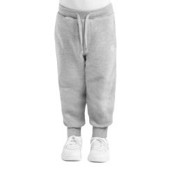 Spodnie dresowe joggerylifestyle dziewczęce Snug-G. Szare spodnie sportowe dla dziewczynek SIROKO, bez wzorów, z dresówki, na jogę i pilates. Za 105.00 zł.