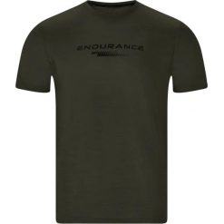 Koszulka Endurance Portofino. Zielone koszulki sportowe męskie Endurance, l, bez wzorów, z materiału, bez kołnierzyka, bez ramiączek, na fitness i siłownię. Za 104.00 zł.
