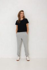 SPODNIE CELINE SZARY MELANŻ XS - Flawless. Szare spodnie dresowe damskie Flawless, s, bez wzorów, z bawełny. Za 300.00 zł.