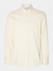 Selected Homme Koszula Regbond 16092566 Biały Regular Fit. Białe koszule męskie Selected Homme, m, bez wzorów, z bawełny, bez kołnierzyka, bez ramiączek. Za 239.99 zł.