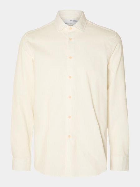 Selected Homme Koszula Regbond 16092566 Biały Regular Fit. Białe koszule męskie Selected Homme, m, bez wzorów, z bawełny, bez kołnierzyka, bez ramiączek. Za 239.99 zł.