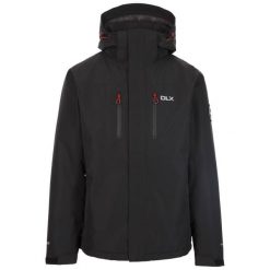 Dlx Oswarm - Męski strój Dlx Rain Jkt Black. Czarne kurtki męskie DLX, m, bez wzorów, trekkingowe. Za 593.45 zł.