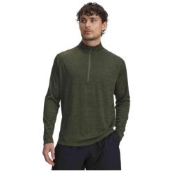 Koszulka męska z długim rękawem UA Tech Textured 1/2 Zip 1382797-390 L. Zielone bluzy męskie Under Armour, l, bez wzorów, bez kaptura. Za 134.99 zł.