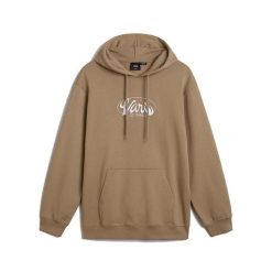 Bluza polarowa VANS GLOBAL LINE LOOSE PO Brązowy. Brązowe bluzy męskie Vans, s, bez wzorów, z polaru, bez kaptura. Za 204.99 zł.