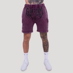 Szorty męskie fitness ze sznurkiem Abyss. Czerwone krótkie spodenki sportowe męskie GYMBEAM, m, bez wzorów, z bawełny, na fitness i siłownię. Za 105.90 zł.