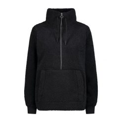 Kobieca bluza półzipowana CMP. Czarne bluzy damskie CMP, bez wzorów, bez kaptura. Za 309.99 zł.