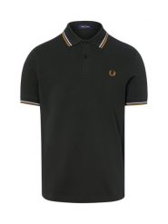Fred Perry koszulka polo Mężczyźni Bawełna zielony, M. Zielone koszulki polo męskie Fred Perry, m, bez wzorów, z bawełny, klasyczne, bez ramiączek. Za 499.95 zł.