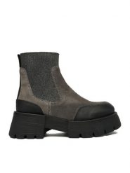 G-Star Raw Sztyblety CEO-WI16-525-05 Szary. Szare botki damskie G-Star Raw, ze skóry, retro, bez obcasa, na płaskiej podeszwie, bez zapięcia. Za 439.99 zł.