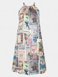 Replay Sukienka letnia W9104 .000.74948 Kolorowy Regular Fit. Sukienki damskie Replay, na lato, s, bez wzorów, z wiskozy, bez kołnierzyka, bez ramiączek. Za 599.99 zł.