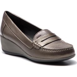 Półbuty GEOX - D Arethea B D621SB 0BVAR C9003 Lead. Brązowe półbuty damskie Geox, ze skóry ekologicznej. W wyprzedaży za 299.00 zł.
