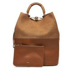 Torebka Furla. Brązowe torebki do ręki damskie Furla, bez wzorów, klasyczne, bez dodatków. Za 2,209.00 zł.