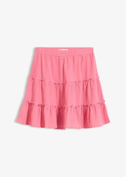 Spódnica mini. Czerwone spódnice damskie bonprix, na lato, bez wzorów, mini. Za 24.99 zł.