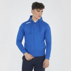 Bluza Treningowa Damska Z Pół-Zip Slim Fit Niebieska. Niebieskie bluzy damskie Legea, l, bez wzorów, z bawełny, bez kaptura. Za 104.00 zł.