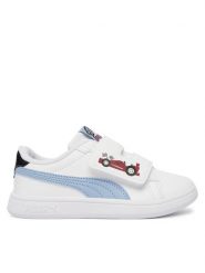 Puma Sneakersy Puma Smash 3.0 Racing Crew V 408385 01 Biały. Białe trampki i tenisówki chłopięce Puma, bez wzorów, ze skóry, bez zapięcia. Za 199.99 zł.