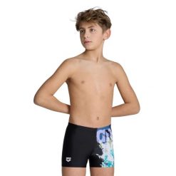 Kąpielówki chłopięce spodenki kąpielowe Arena Waves. Czarne szorty dla chłopców Arena, bez wzorów, sportowe. Za 79.99 zł.