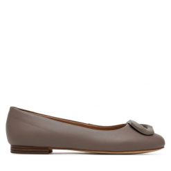 Baleriny Sergio Bardi. Szare baleriny damskie Sergio Bardi, bez wzorów, bez obcasa. Za 249.99 zł.
