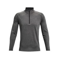 Koszulka z długim rękawem Męska Under Armour Tech™ ½ Zip. Czarne koszulki sportowe męskie Under Armour, m, bez wzorów, z materiału, bez kołnierzyka, bez ramiączek, na fitness i siłownię. Za 200.10 zł.