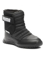 Puma Śniegowce Nieve Boot WTR AC PS 380745 03 Czarny. Czarne buty zimowe dziewczęce Puma, ze skóry, bez zapięcia. Za 339.99 zł.