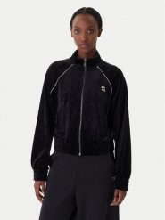 KARL LAGERFELD Bluza B1W20029 Czarny Regular Fit. Czarne bluzy damskie KARL LAGERFELD, l, bez wzorów, z syntetyku, bez kaptura. Za 999.99 zł.