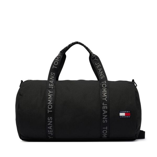 Torba Tommy Jeans. Czarne torby sportowe męskie Tommy Jeans, bez wzorów, z jeansu, małe. Za 449.99 zł.