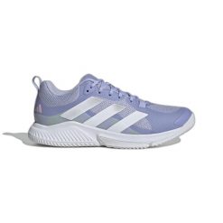 Damskie buty halowe adidas Court Team 2.0. Fioletowe obuwie sportowe damskie Adidas, bez wzorów, z gumy, do siatkówki. Za 362.85 zł.