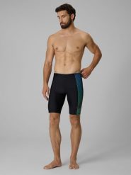 4F Kąpielówki męskie - czarne S. Czarne kąpielówki męskie 4f, m, bez wzorów, na fitness i siłownię. Za 89.99 zł.
