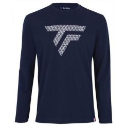 Koszulka z długim rękawem męska Tecnifibre Training Tee Longsleeves. Niebieskie bluzki z długim rękawem męskie TECNIFIBRE, m, bez wzorów, bez kołnierzyka. Za 263.00 zł.