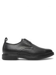 Boss Półbuty Larry 50529144 Czarny. Czarne eleganckie półbuty Boss, ze skóry, wizytowe, bez zapięcia. Za 579.99 zł.