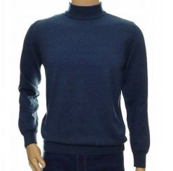 Sweter męski z półgolfem ze stójką półgolf bawełniany pod marynarkę 2XL XXL. Bluzy męskie Ombre, m, bez wzorów, z bawełny, bez kaptura. Za 99.00 zł.