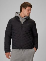 4F Kurtka z wypełnieniem syntetycznym męska - czarna 3XL. Czarne kurtki męskie 4f, l, bez wzorów, z materiału, biznesowe, bez kaptura. Za 249.99 zł.