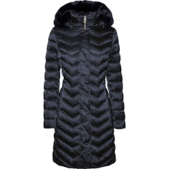 Geox - Kurtka puchowa. Czarne kurtki damskie Geox, z materiału. Za 1,299.00 zł.