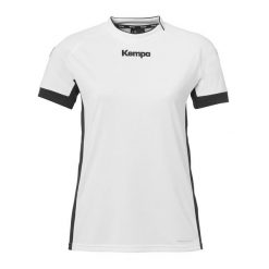Damska koszulka Kempa Prime. Białe koszulki sportowe damskie Kempa, xl, bez wzorów, z materiału, bez kołnierzyka, bez ramiączek, do piłki ręcznej. W wyprzedaży za 159.00 zł.