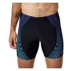 Spodenki kąpielowe Speedo Duo Logo - Mid jammers. Czarne kąpielówki męskie Speedo, m, bez wzorów, do pływania. Za 225.67 zł.