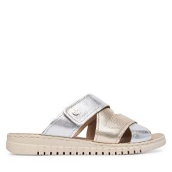 Klapki Caprice. Żółte klapki damskie Caprice, bez wzorów, bez obcasa. Za 299.99 zł.