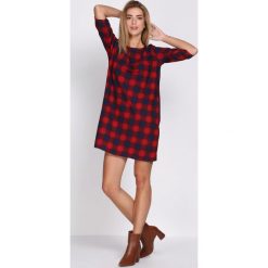 Granatowo-Czerwona Sukienka Pull Up. Sukienki damskie Born2be. Za 34.99 zł.
