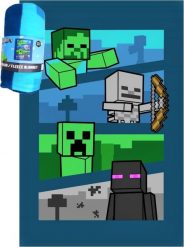 Jerry Fabrics Koc dziecięcy polarowy Minecraft 100x150 kocyk. Kocyki dla dzieci Jerry Fabrics, z polaru. Za 55.00 zł.