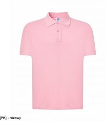 JHK Męskie polo z krótkim rękawem 100% stabilizowana bawełna, różowy M. Czerwone koszulki polo męskie JHK, m, bez wzorów, z bawełny, bez ramiączek. Za 27.74 zł.