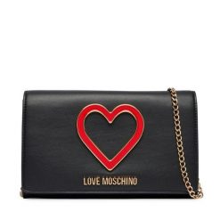Torebka LOVE MOSCHINO. Czarne kopertówki damskie Love Moschino, bez wzorów, bez dodatków. Za 789.99 zł.