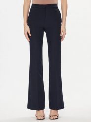 Maryley Spodnie materiałowe 24EB587/43BL Granatowy Relaxed Fit. Niebieskie spodnie materiałowe damskie Maryley, l, bez wzorów, z materiału. Za 199.99 zł.