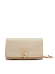 Tommy Hilfiger Torebka Th Her Flap W/Chain AW0AW17403 Beżowy. Brązowe torebki do ręki damskie Tommy Hilfiger, bez wzorów, ze skóry, wizytowe, bez dodatków. Za 329.99 zł.