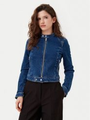 HUGO Kurtka jeansowa 50530329 Granatowy Regular Fit. Niebieskie kurtki damskie Hugo, s, bez wzorów, z bawełny, bez kaptura. Za 759.99 zł.