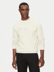Guess Bluza M5GQ08 KCN01 Écru Regular Fit. Bluzy męskie Guess, m, z aplikacjami, z bawełny, bez kaptura. Za 179.99 zł.