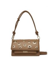 TOUS Torebka Audree Eyelets 2002202943 Brązowy. Brązowe torebki do ręki damskie tous, bez wzorów, ze skóry, bez dodatków. Za 589.99 zł.