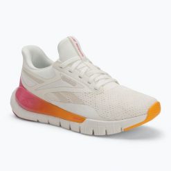 Buty Reebok Reebok Flex Trainer. Białe obuwie sportowe damskie REEBOK FITNESS, bez wzorów, na fitness i siłownię. Za 219.99 zł.