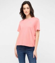 Damski T-Shirt Mustang Style Floris Peach Blossom 1016145 8143. Pomarańczowe t-shirty damskie Mustang, xl, bez wzorów, bez kołnierzyka. Za 79.99 zł.