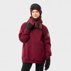Kurtka snowboardowa damska W1-W Groenland. Brązowe kurtki damskie SIROKO, xl, bez wzorów, z softshellu, bez kaptura, narciarskie. W wyprzedaży za 220.95 zł.